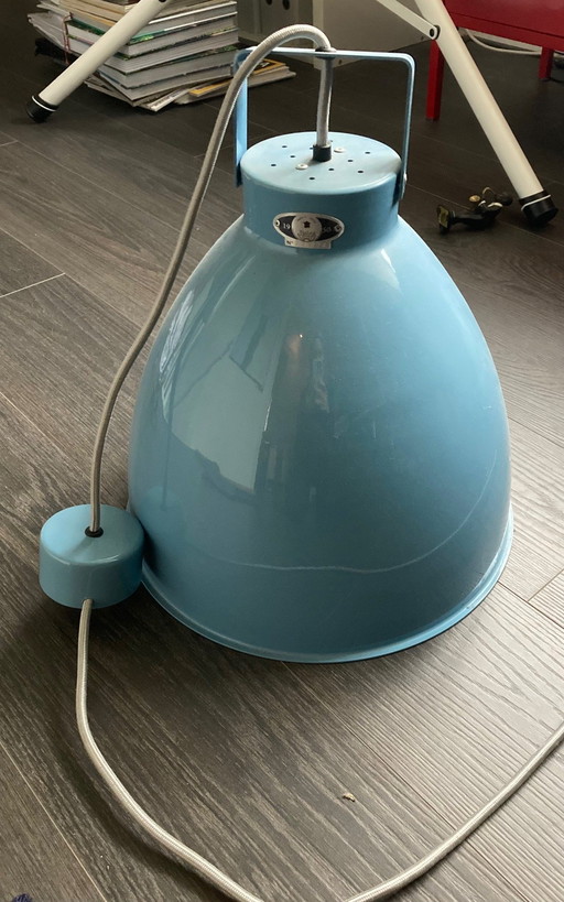 3x Jielde Augustin XL pendant lights, light blue, aluminum