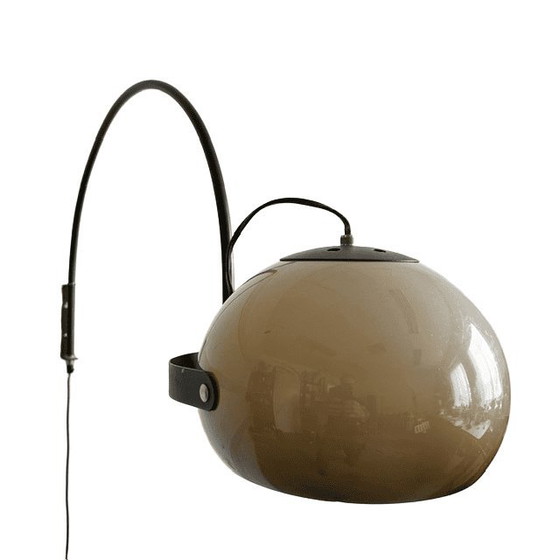 Mid-Century Design Dijkstra Arc Lamp Mushroom Wall Lamp 1970s – Dijkstra Lampen, Wall lights, Metal, Plastic (photo 11 of 12)