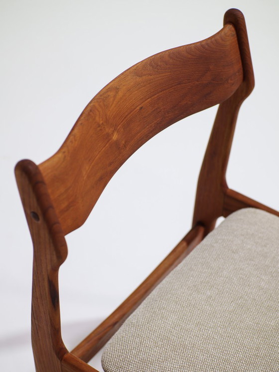 Image 1 of 6 sedie da pranzo in teak danese Burchardt Nielsen