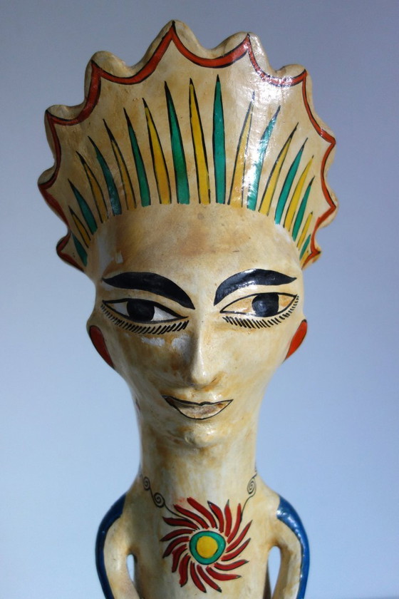 Image 1 of Grande scultura in ceramica d'epoca, Tonala, Messico