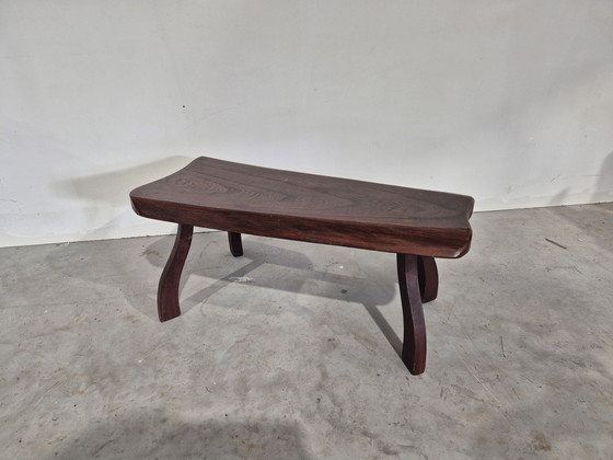 Image 1 of Brutalist vintage tree trunk table