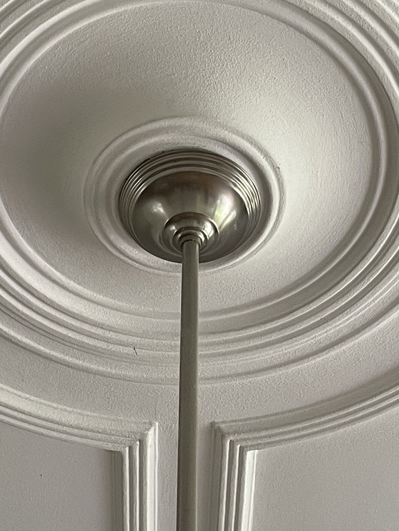 Image 1 of Art Deco - Gispen table à manger lampe suspendue avec 3 lampes