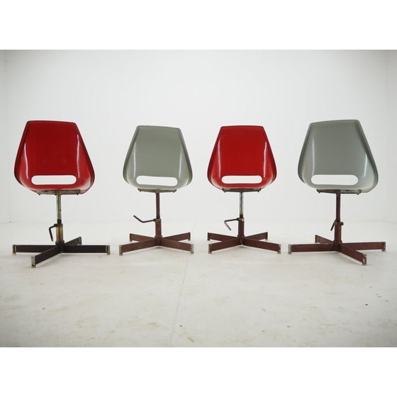 Image 1 of Set of 4 vintage industrial chairs, 1960