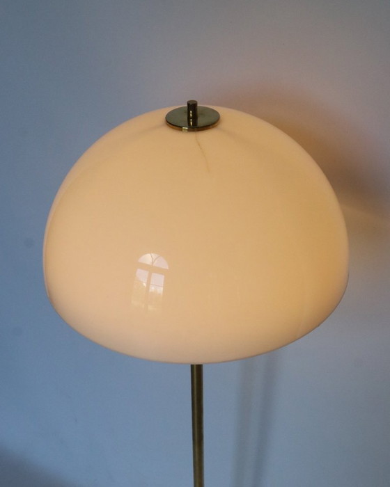 Lampadaire Vintage Space Age Bent Karlby – Plastique, Laiton (photo 6 of 12)