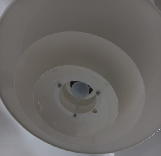 Image 1 of Lampada da soffitto vintage scandinava in metallo, a forma di ciotola o ad anello, anni '70/'80.