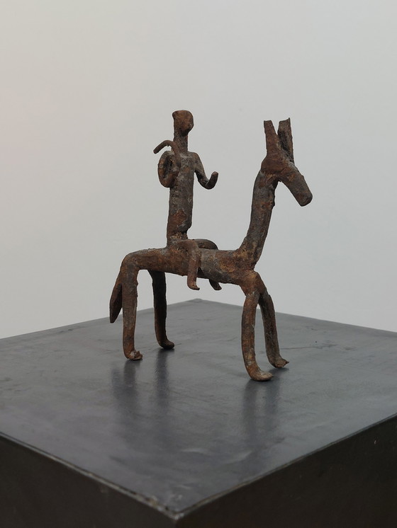 Image 1 of Ostafrikanische geschmiedete Dogon Stammesfigur aus Metall