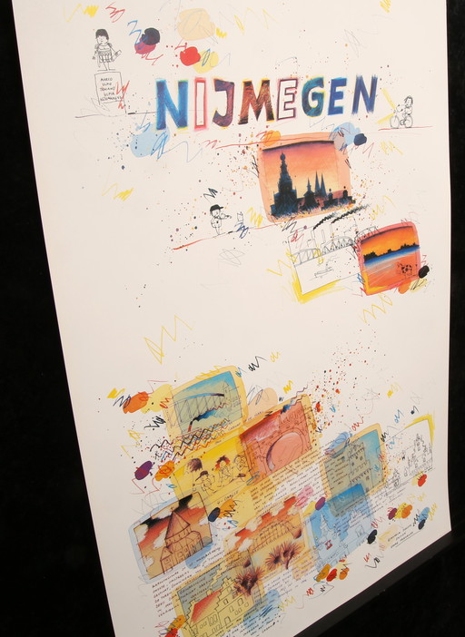 Schlote, Wilhelm - Nijmegen, City poster - Color offset lithograph