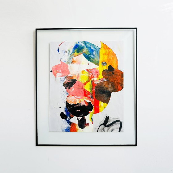 Image 1 of Origineel surrealistisch portret van D. Leafini, Frankrijk, jaren 2000