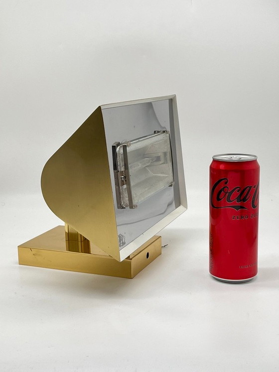 Vintage Postmodern Wall Light 1980s – Gold – Dimmable – 180° Rotatable – Metal (photo 18 of 22)
