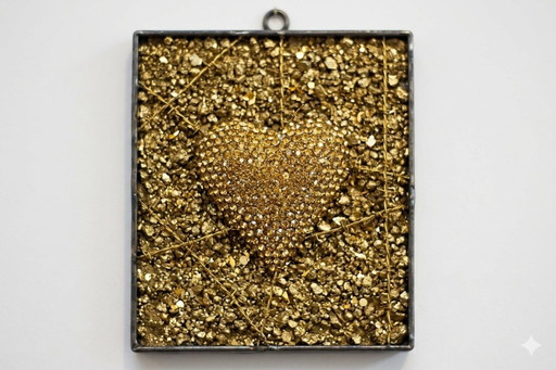 Materialarbeit, signiert von Vincenzo Marega 1