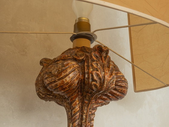 Image 1 of Lámpara de mesa barroca, hecha a mano