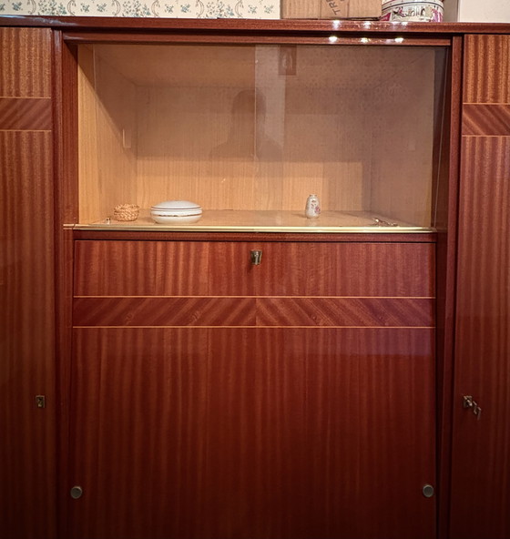Image 1 of Vintage secretair bureau, jaren 50/60, in reconstructiestijl.