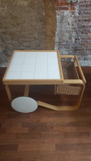 Carrello da tè vintage 900 progettato da Alvar Aalto nel 1936