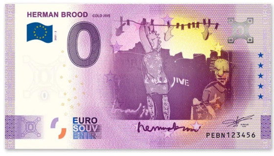 Herman Brood (1946 - 2001) - €0 Banknotes – Lithographs & prints, Paper (photo 5 of 6)