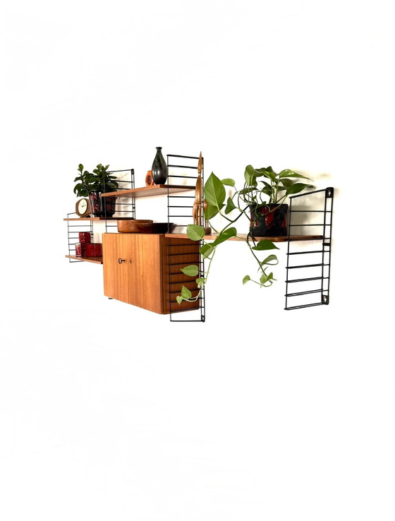 Sistema a parete modulare vintage in teak, Musterring ‘60 – Armadi a muro, Legno, Metallo (photo 14 of 14)