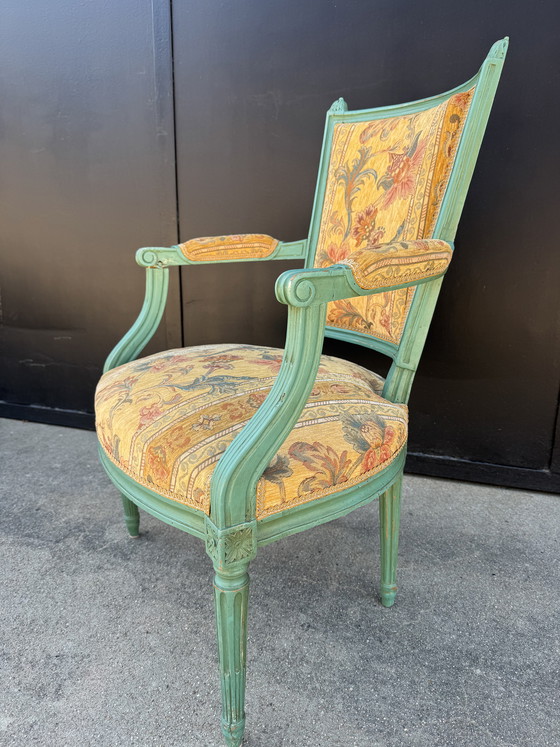 Image 1 of Sillón cabriolet Luis XVI, siglo XVIII.