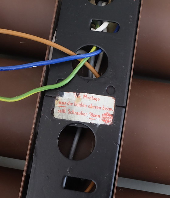 Image 1 of Lámpara de pared con aplique de mediados de siglo, diseño de Klaus Link para Neuhaus-Leuchten, años 60, metal, vidrio satinado