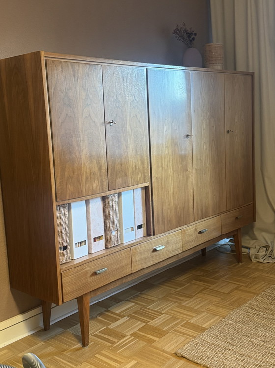 Geweldige Vintage Mid Century Kast – High boards, Metal, Wood (photo 2 of 5)
