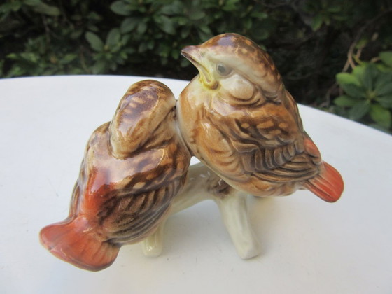 Image 1 of Figurine d'oiseau en porcelaine Goebel, mésange bleue, vintage