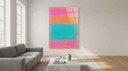 Exclusive Contemporary Art – Neon Farbfeldmalerei auf 5 mm Acrylglas 80 × 120 cm