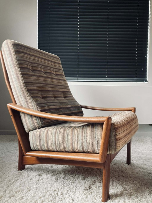 Loungesessel - Glostrup Møbelfabrik. – fauteuils, Wood, Textile
