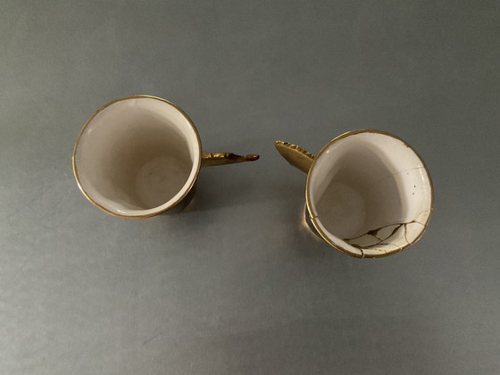 Image 1 of 2x rare "crease cups" black and gold