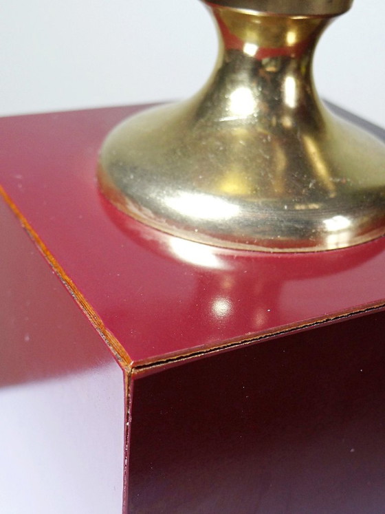 Large Vintage Le Dauphin Vérone Brass Table Lamp, 1970s (photo 10 of 15)