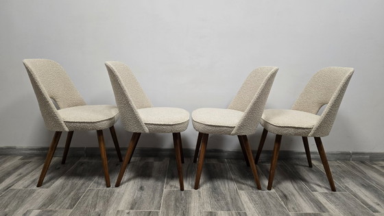 Image 1 of Eetkamerstoelen van Oswald Haerdtl voor Ton, set van 4