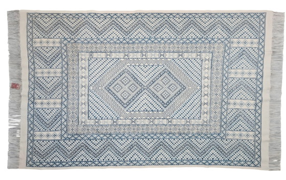Image 1 of Tappeto Kelim orientale annodato a mano, Soumak, Tunisia, 154x238 cm.