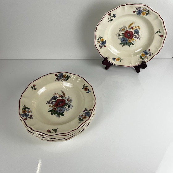 Set di 6 Piatti Fondi "Agreste" Sarreguemines, XX Secolo – Stoviglie, Ceramic (photo 2 of 8)