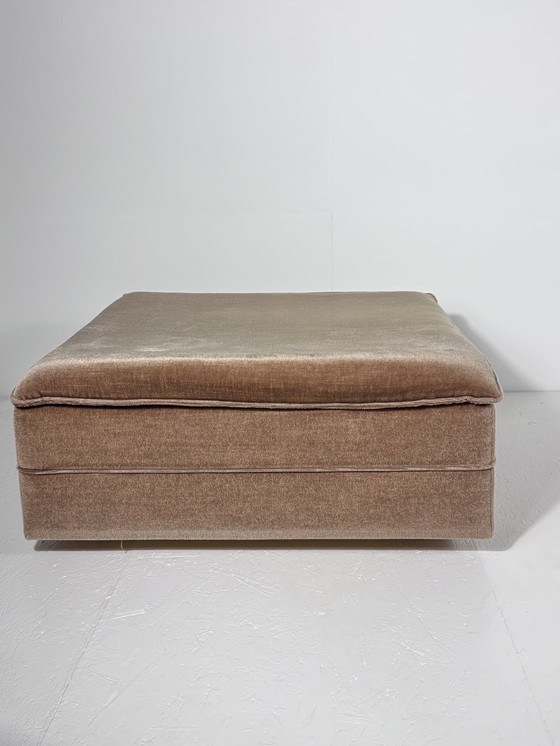 Image 1 of Vintage modular sofa mohair velvet