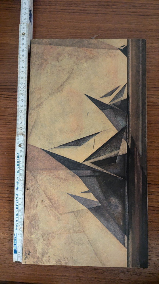 Image 1 of Lyonel Feininger Art Print On Wooden Panel Maritime Cubism