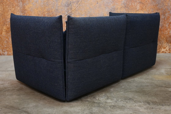 Image 1 of Divano di design in tessuto blu Vitra Mariposa (regolabile)