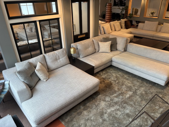 Image 1 of Minotti Alexander modular corner sofa fabric cat. G