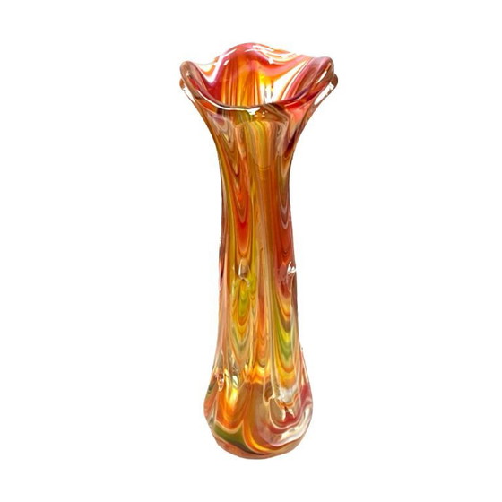 Image 1 of "Sękacz" vase – Ząbkowice Śląskie steelworks, Poland 1970s (42 cm)
