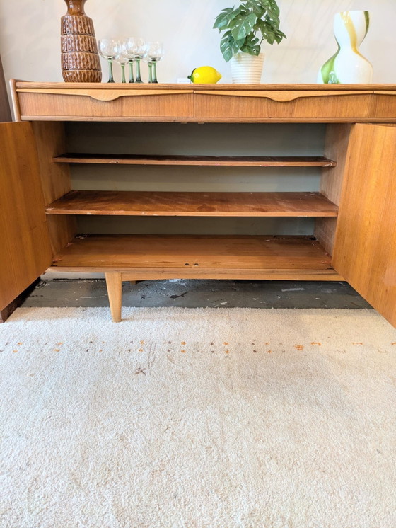 Vintage jaren '60 dressoir, sideboard, Bröderna Anderssons (Breo), Bröderna Anderssons (Breo),, Hout, Bruin (foto 8 van 14)