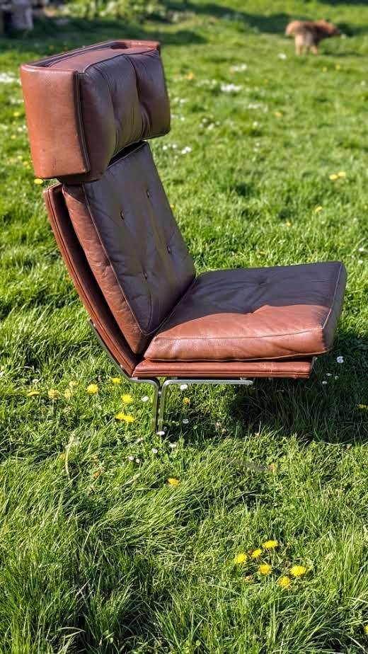 Image 1 of Pieza única - Chaise longue danoise sculpturale des années 1960, atribuida a Poul Nørreklit