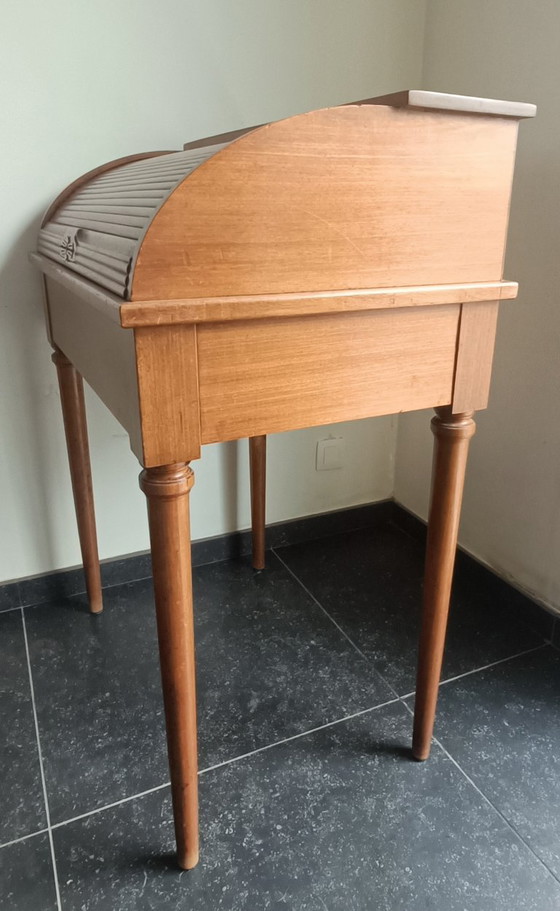 Escritorio/secreter francés antiguo enrollable – Jost & Cie Paris, Wood (photo 4 of 6)