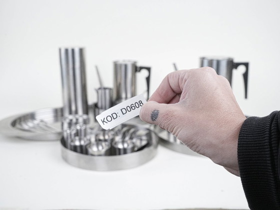 Image 1 of Serving set, Danish design, 1960s, designer: Arne Jacobsen, manufacturer: Stelton