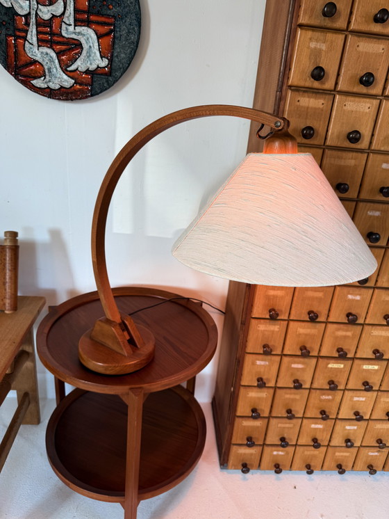 Image 1 of Vintage teak ‘Archea’ table lamp, Domus ‘70