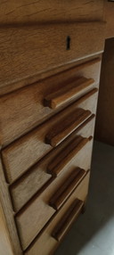 Vintage 1950s oak desk