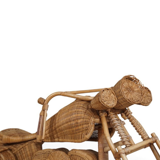 Escultura de motocicleta Harley-Davidson atribuida a Tom Dixon para Habitat en ratán, 1990 (photo 17 of 19)