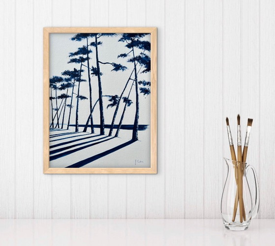 Acrylique Originale Sur Papier Encadrée. – Peintures et dessins, Paper (photo 9 of 10)