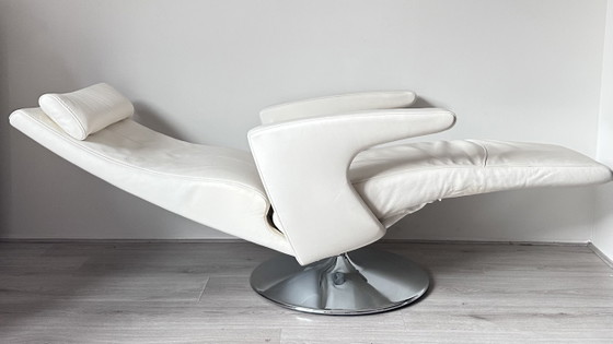 FSM Smile Design Relaxfauteuil – Verstelbare relaxstoel, Chrome, Leather (photo 8 of 8)