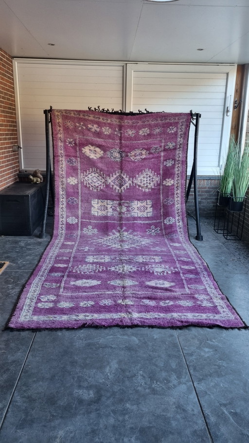 Tapis berbère vintage, tapis marocain 366x190 cm