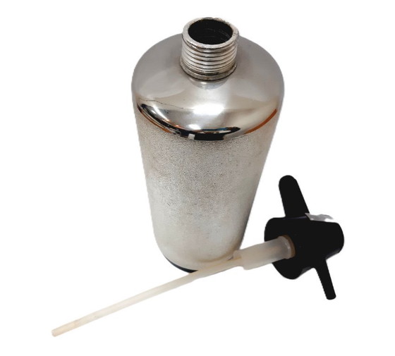 Image 1 of Vintage Silver tone Soda Siphon ROSTEX, Seltzer Bottle