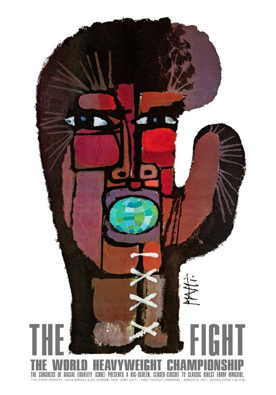 Image 1 of "The Fight" Muhammad Ali - Joe Frazier championnat du monde de boxe 1971 - 70 x 100 cm