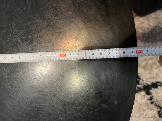 Image 1 of Set van 3 moderne bijzettafels met draadmand - koper met zwart