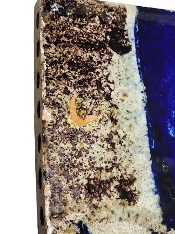 Image 1 of 3 piastrelle artistiche in ceramica 1960