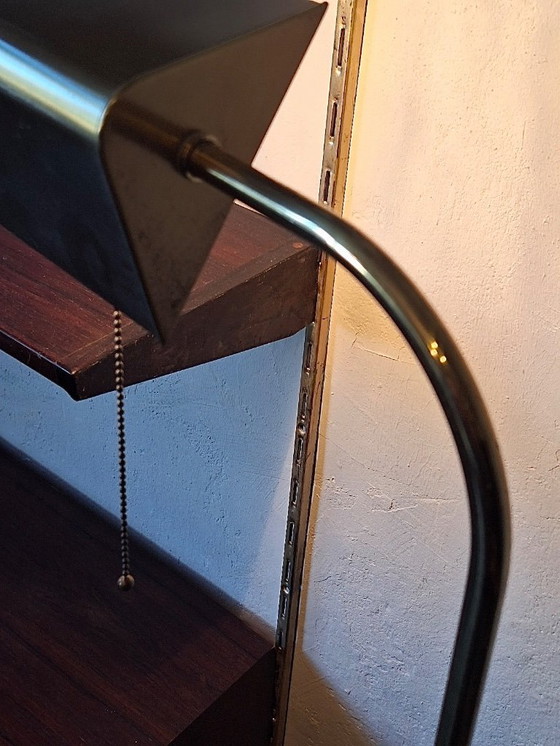 Image 1 of Mid-Century Modern Brass Banker's Adjustable Floor Lamp, 1970s